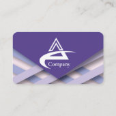 Carte de visite à thème pastel violet 8 (Dos)