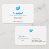 Carte de visite à thème Shell Logo Beach (Devant / Derrière)