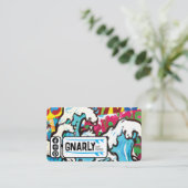 Carte de visite à thème surf (Debout devant)