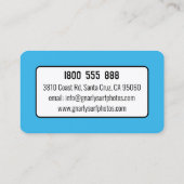 Carte de visite à thème surf (Dos)