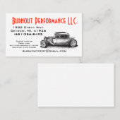 Carte de visite à tige chaude classique (Devant / Derrière)