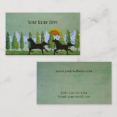 Carte De Visite À travers la prairie (Devant / Derrière)
