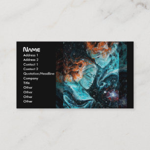 Carte De Visite À travers l'espace