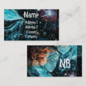 Carte De Visite À travers l'espace (Devant / Derrière)