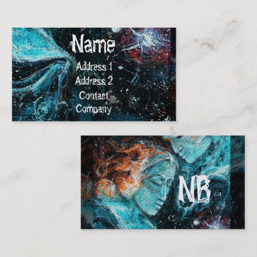 Carte De Visite À travers l'espace (Devant / Derrière)