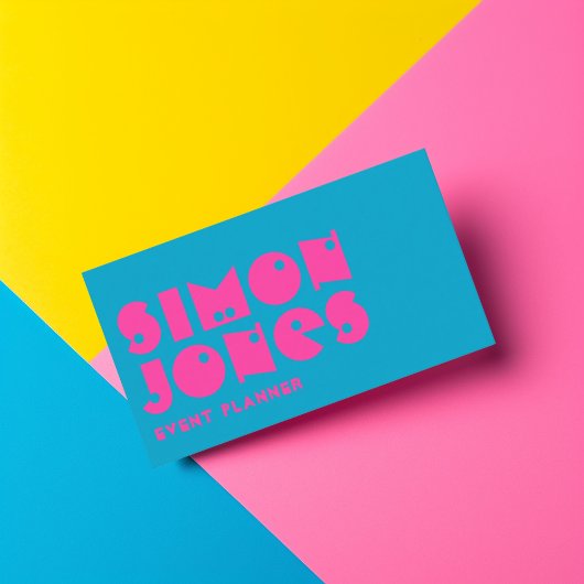 Carte de visite à typographie moderne fantaisiste