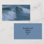 carte de visite à vagues (Devant / Derrière)