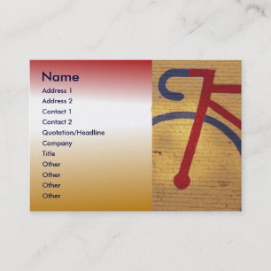 Carte de visite à vélo