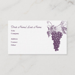 Carte de visite à vin
