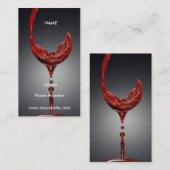 Carte de visite à vin (Devant / Derrière)