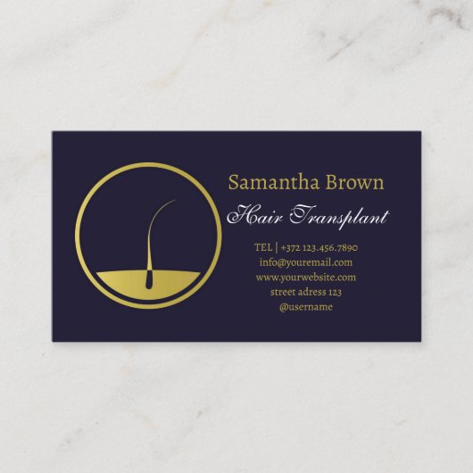 Carte De Visite Abandon des cheveux de sucre Transplantation des c (Devant)