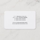 Carte De Visite Abaque (Dos)