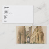 Carte De Visite Abbaye de Kirkstall, Nave et choeur, 'du lundi (Devant / Derrière)