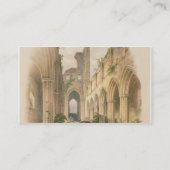 Carte De Visite Abbaye de Kirkstall, Nave et choeur, 'du lundi (Dos)