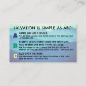 Carte De Visite ABC du salut Évangile Tract Écriture KJV (Devant)