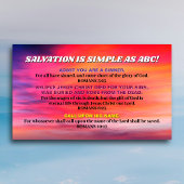 Carte De Visite ABC Evangile Christian KJV Écriture