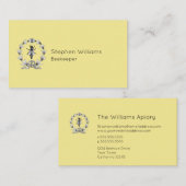 Carte De Visite Abee Abee Keeper Apairist de miel | Queen Bee (Devant / Derrière)