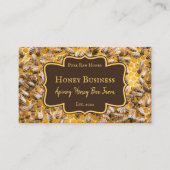 Carte De Visite Abeille à miel ferme pureraw Apiary (Devant)