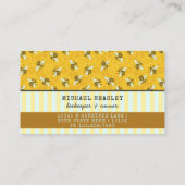Carte De Visite Abeille Abeille Apiariste abeilles Honeycomb (Dos)
