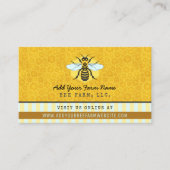 Carte De Visite Abeille Abeille Apiariste abeilles Honeycomb (Devant)