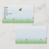 Carte De Visite Abeille - affaires (Devant / Derrière)