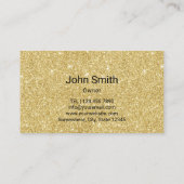 Carte De Visite Abeille Aime frais Apiary Black & Gold (Dos)