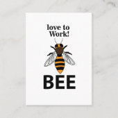 Carte De Visite Abeille Aimer Travailler Abeille (Devant)