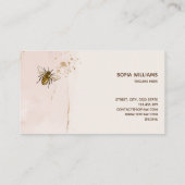 Carte De Visite Abeille Apiariste Ferme d'abeilles Honeycomb (Dos)