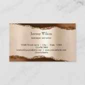 Carte De Visite Abeille Apiariste Ferme d'abeilles Honeycomb (Dos)