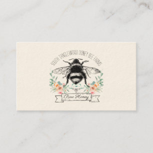 Carte De Visite Abeille apicole de miel de Whimsical
