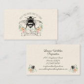 Carte De Visite Abeille apicole de miel de Whimsical (Devant / Derrière)