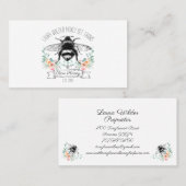 Carte De Visite Abeille apicole de miel de Whimsical (Devant / Derrière)