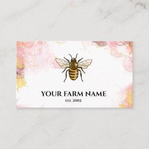 Carte De Visite Abeille apiculteur Apiariste abeilles Honeycomb Bu