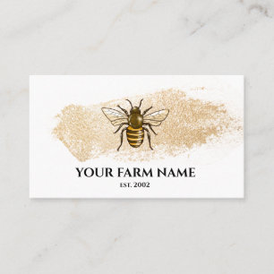 Carte De Visite Abeille apicultrice Apiarist Honeypebees Honeypeb