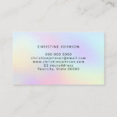 Carte De Visite abeille au miel colorée (Dos)