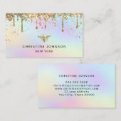 Carte De Visite abeille au miel colorée (Devant / Derrière)