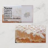 Carte De Visite Abeille de miel (Devant / Derrière)