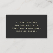 Carte De Visite Abeille de miel déchiqueteuse Abeille de miel Élég (Dos)