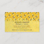 Carte De Visite Abeille de miel et agneau d'abeille Apiary Bee Far (Dos)