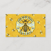 Carte De Visite Abeille de miel et agneau d'abeille Apiary Bee Far (Devant)