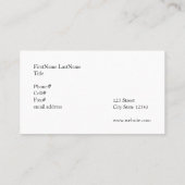 Carte De Visite Abeille de miel et bouts rangés (Dos)