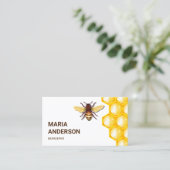 Carte De Visite Abeille de miel jaune Beehive Miel Abeille de miel (Debout devant)