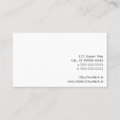 Carte De Visite Abeille d'impression typographique (Dos)