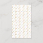 Carte De Visite Abeille et nid d'abeilles (Dos)