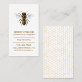 Carte De Visite Abeille et nid d'abeilles (Devant / Derrière)