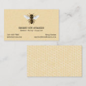 Carte De Visite Abeille et nid d'abeilles (Devant / Derrière)