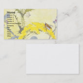 Carte De Visite Abeille et or (Devant / Derrière)