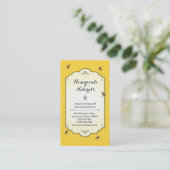 Carte De Visite Abeille faite main (Debout devant)