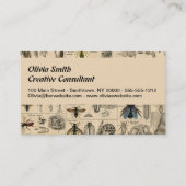 Carte De Visite Abeille Insecte Bug Wasp Nature Peinture des abeil (Devant)