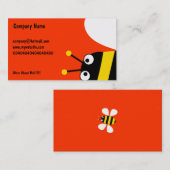 Carte De Visite Abeille jaune (Devant / Derrière)